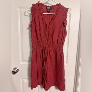 Angie Juniors Sleeveless Red Fringed Dress Sz. L